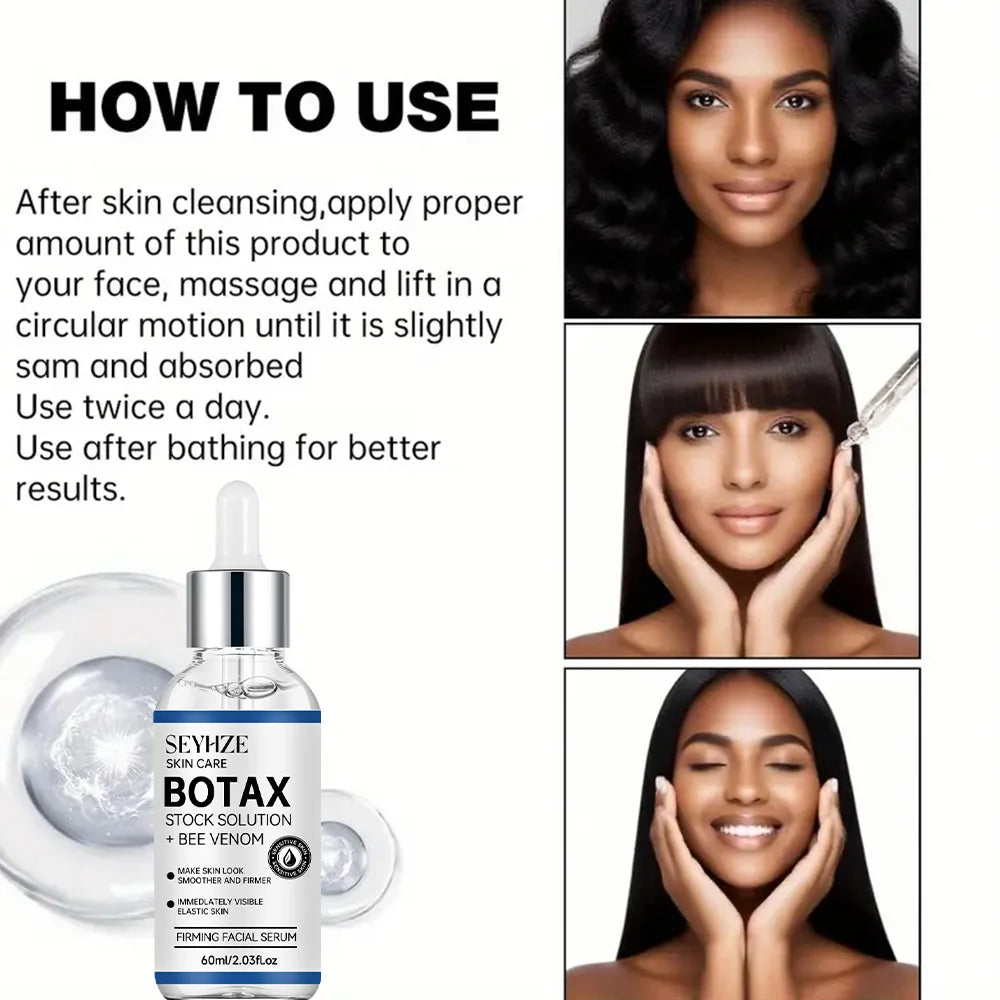 SEYHZE BOTAX Enhanced Facial Serum 1pc - Day And Night Hydrating Skincare Rich in Aloe Peptides Collagen And Retinol for Tighten