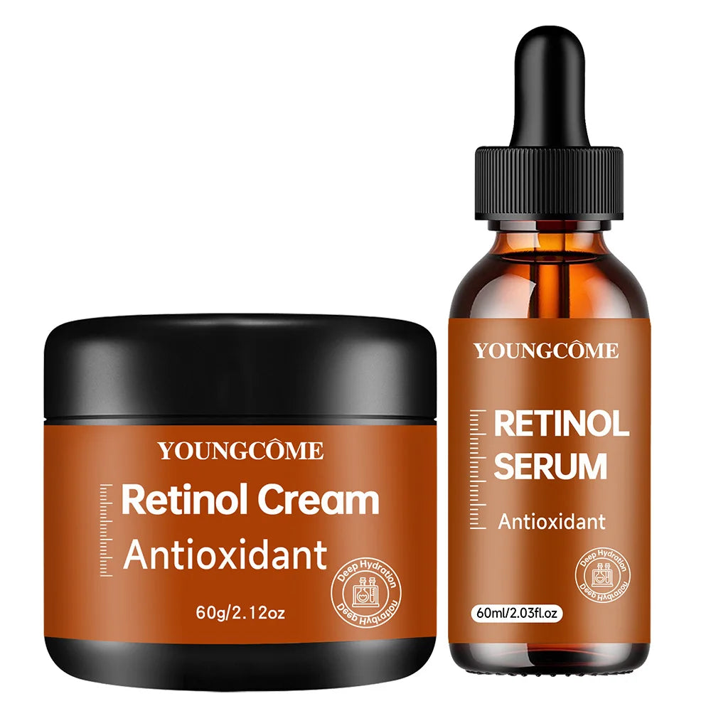 Retinol Cream & Serum Set – Anti-Aging Facial Skincare Kit