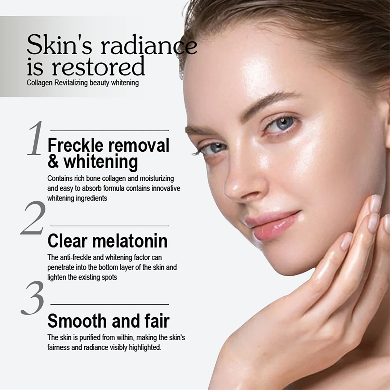 AILKE Whitening Skin Care Set, Reduce Wrinkles, Dark Spots, Even Skin Tone, Women Beauty Cosmetics for All Skin Types